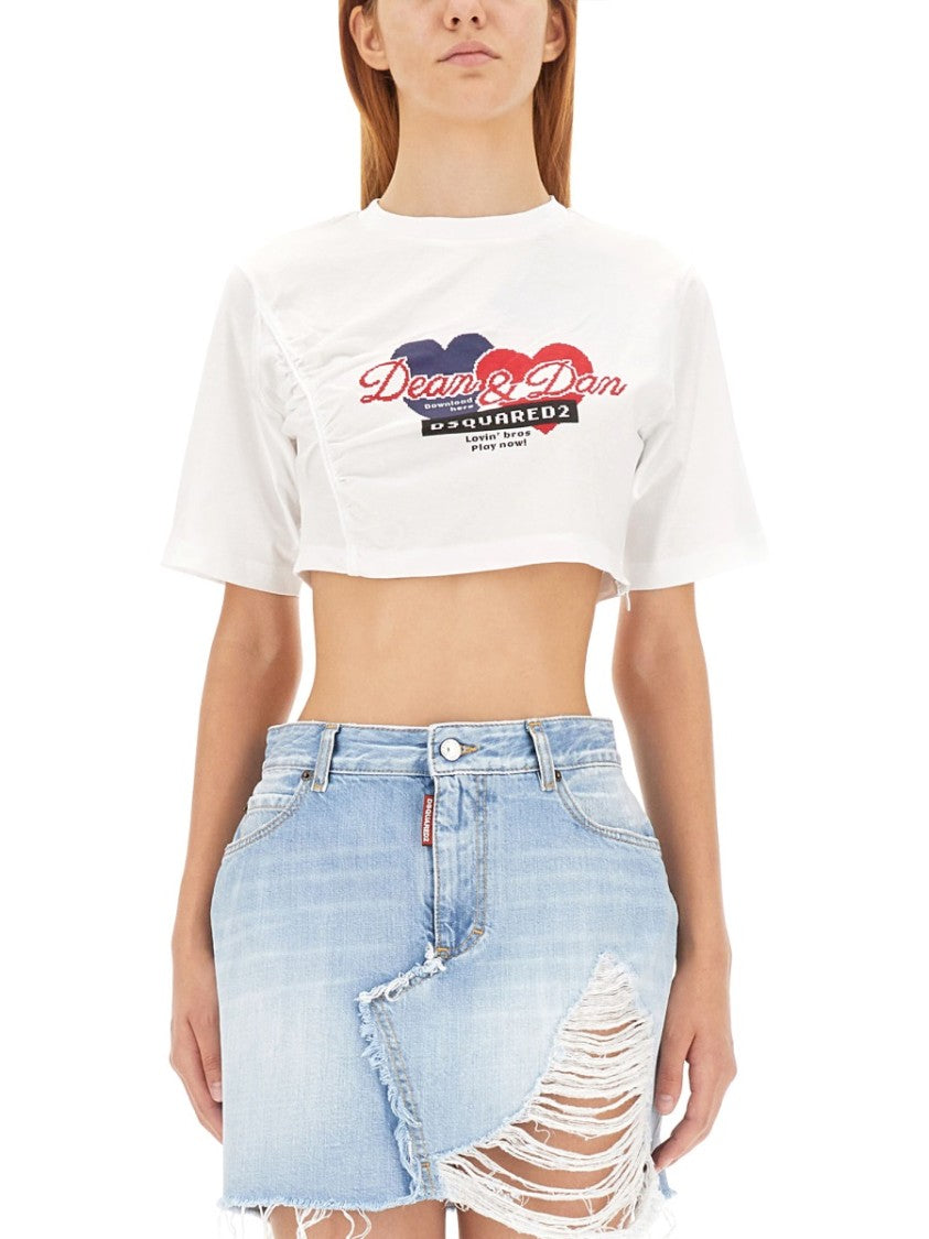Dsquared2 Cropped Fit T-Shirt