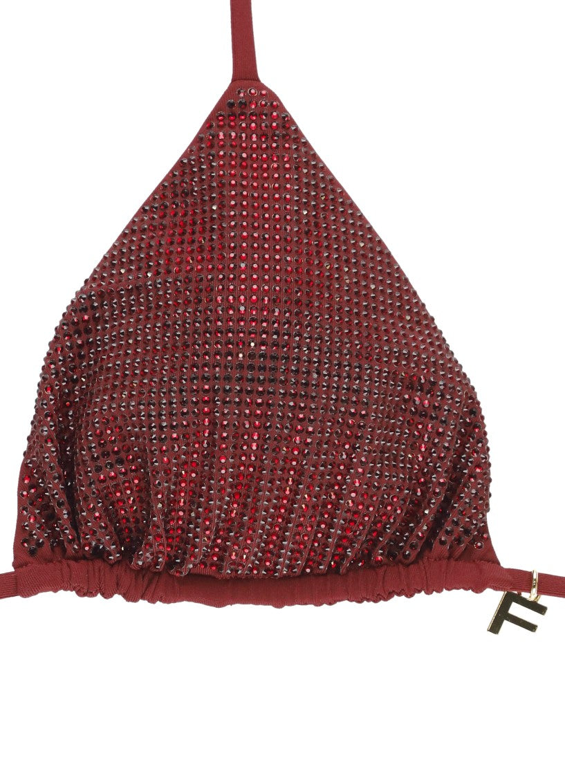 Fisico Halterneck Bordeaux Bikini