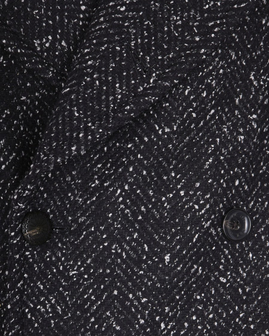 L.B.M. 1911 Black Double-Breasted Coat