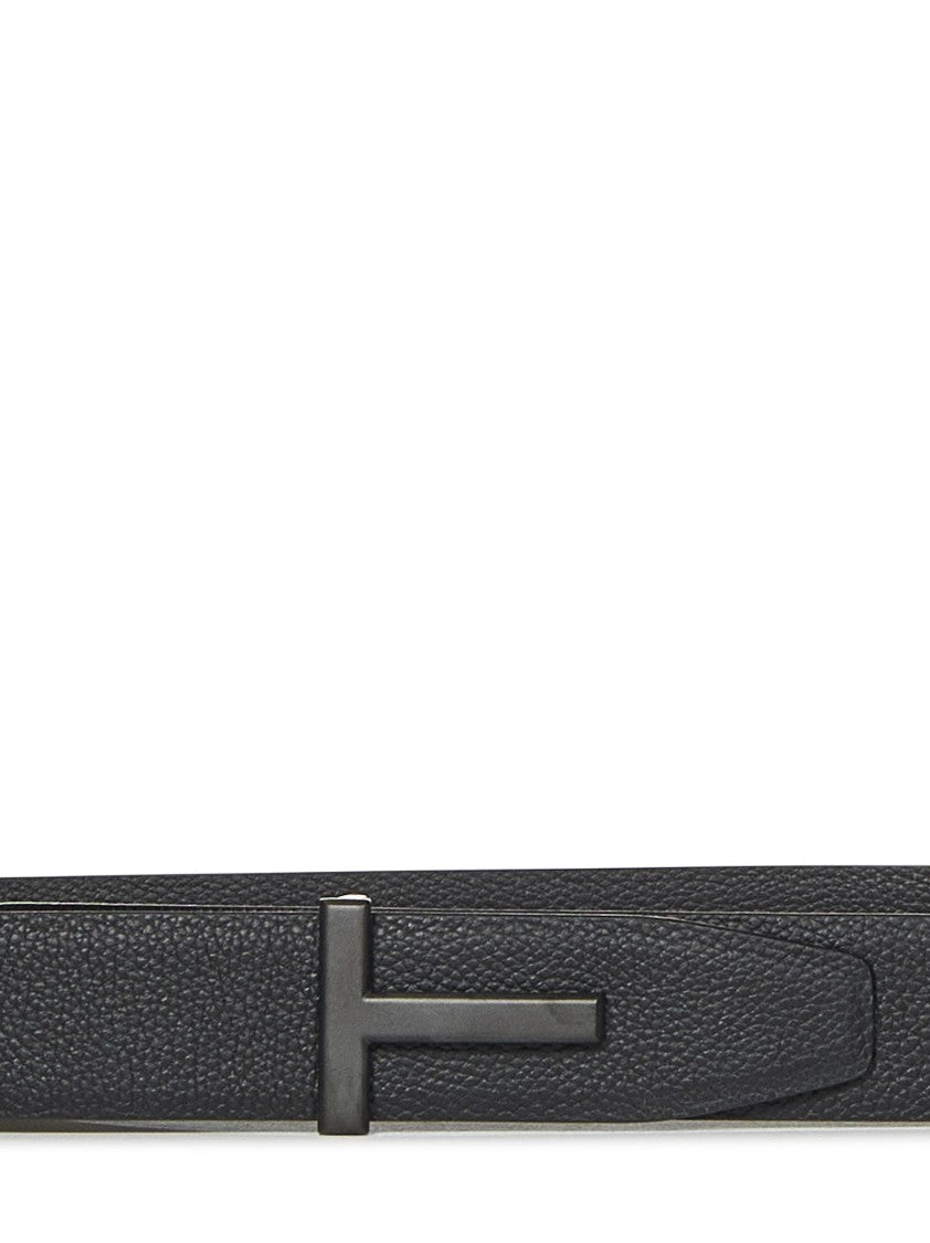 Tom Ford Reversible T-Buckle Leather Belt