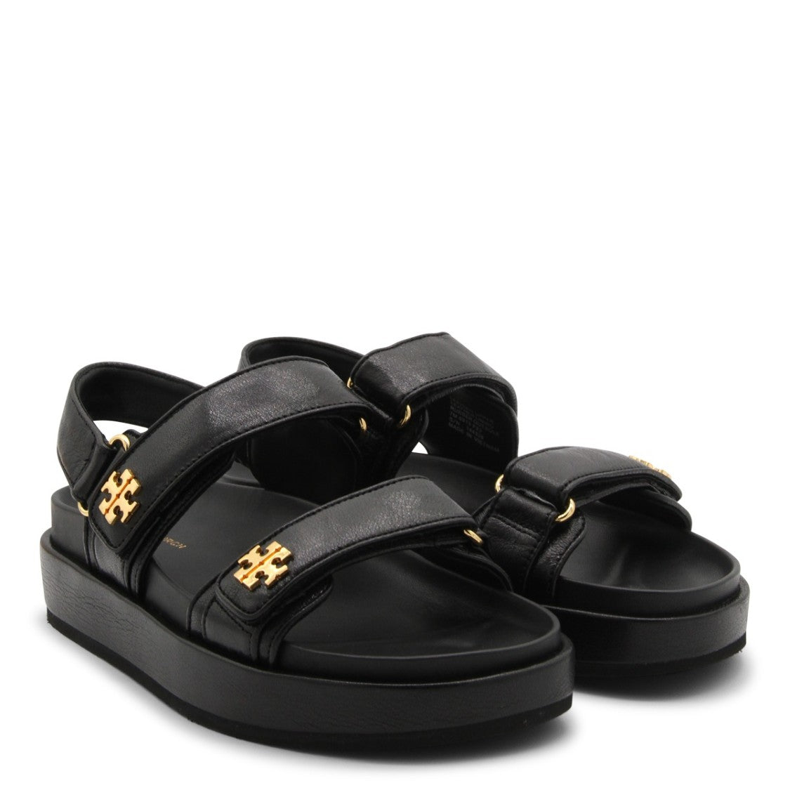 Tory Burch Black Leather Kira Sports Sandals