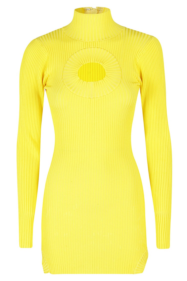 David Koma Ribbed Knit Mini Dress