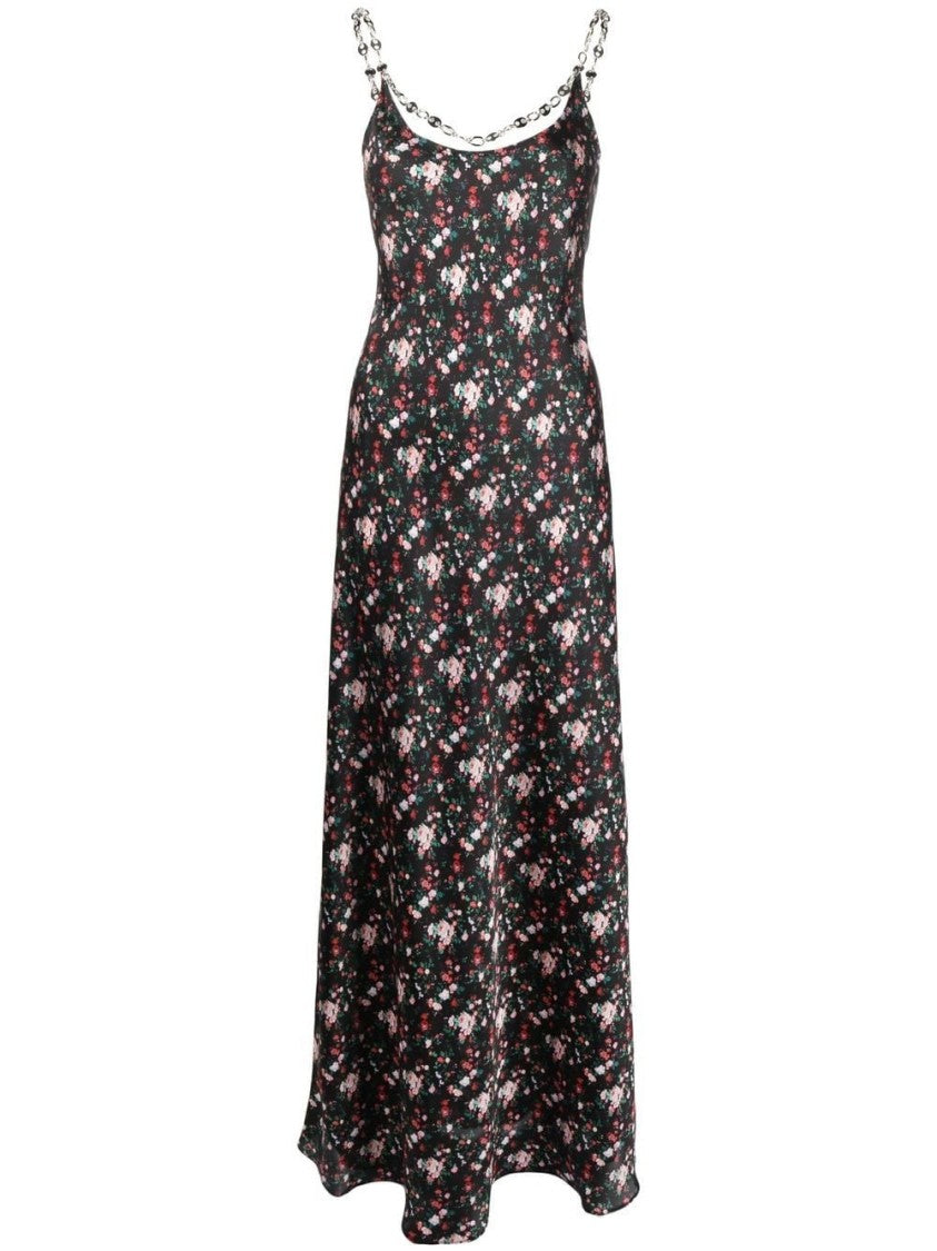 Paco Rabanne Tank Sleeve Chain Maxi Dress