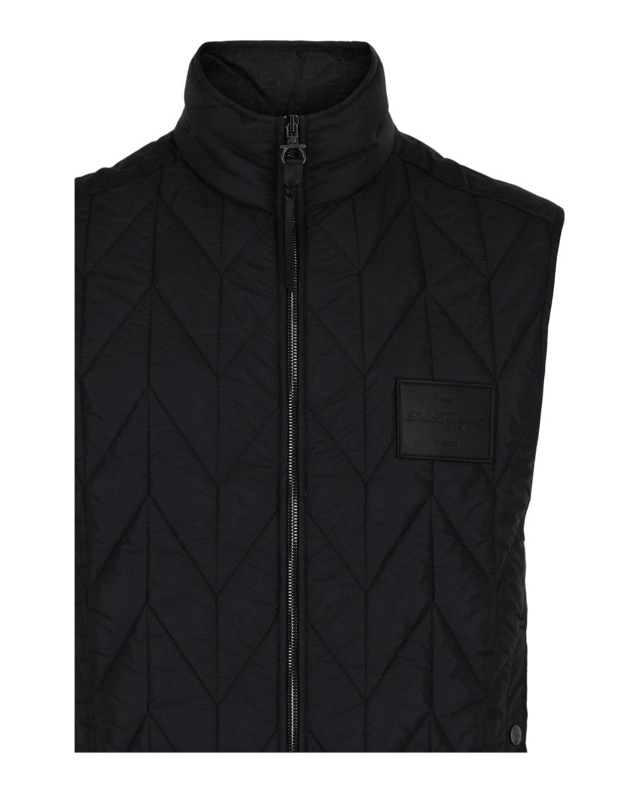 Ferragamo Chevron Quilted Vest