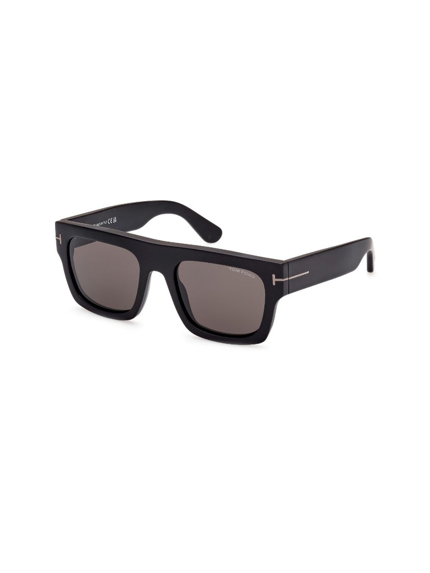 Tom Ford Angular Black Frame Sunglasses With Tinted Lenses
