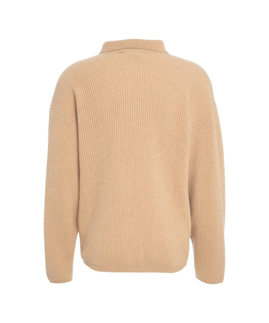 Amaranto Ribbed Textured Cardigan With Button-Up Front And Chest Pocket