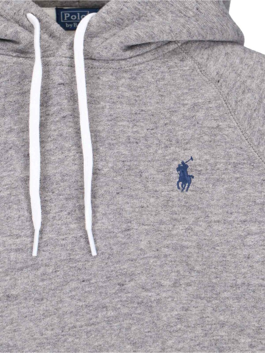 Polo Ralph Lauren Logo Hoodie Sweatshirt – Gray