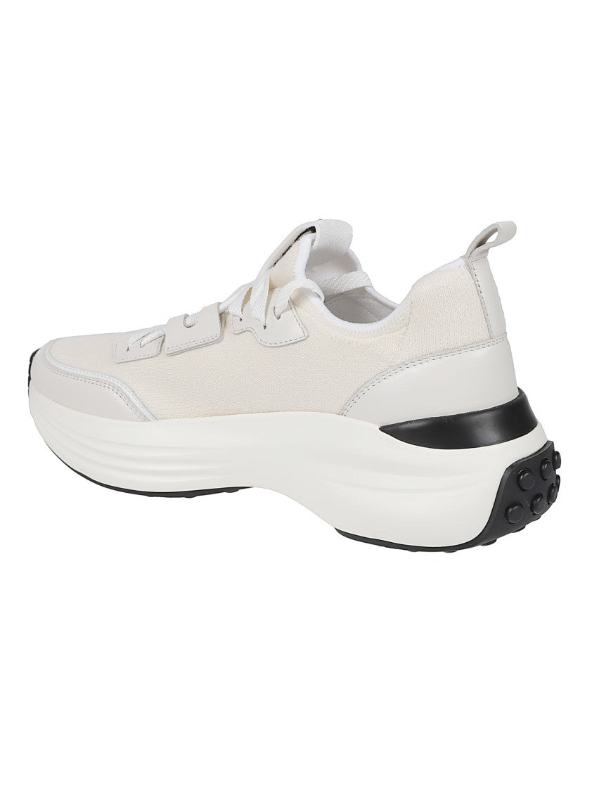 Tod's 81L Off White Cotton Blend Sneakers