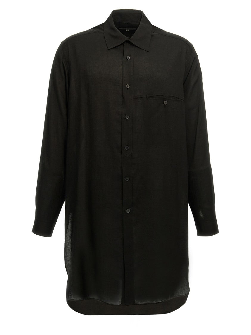 Yohji Yamamoto Classic Black Cellulose Shirt