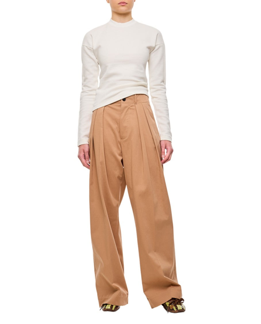 Plan C Minimalist Jersey Sweater With Embroidered Detail