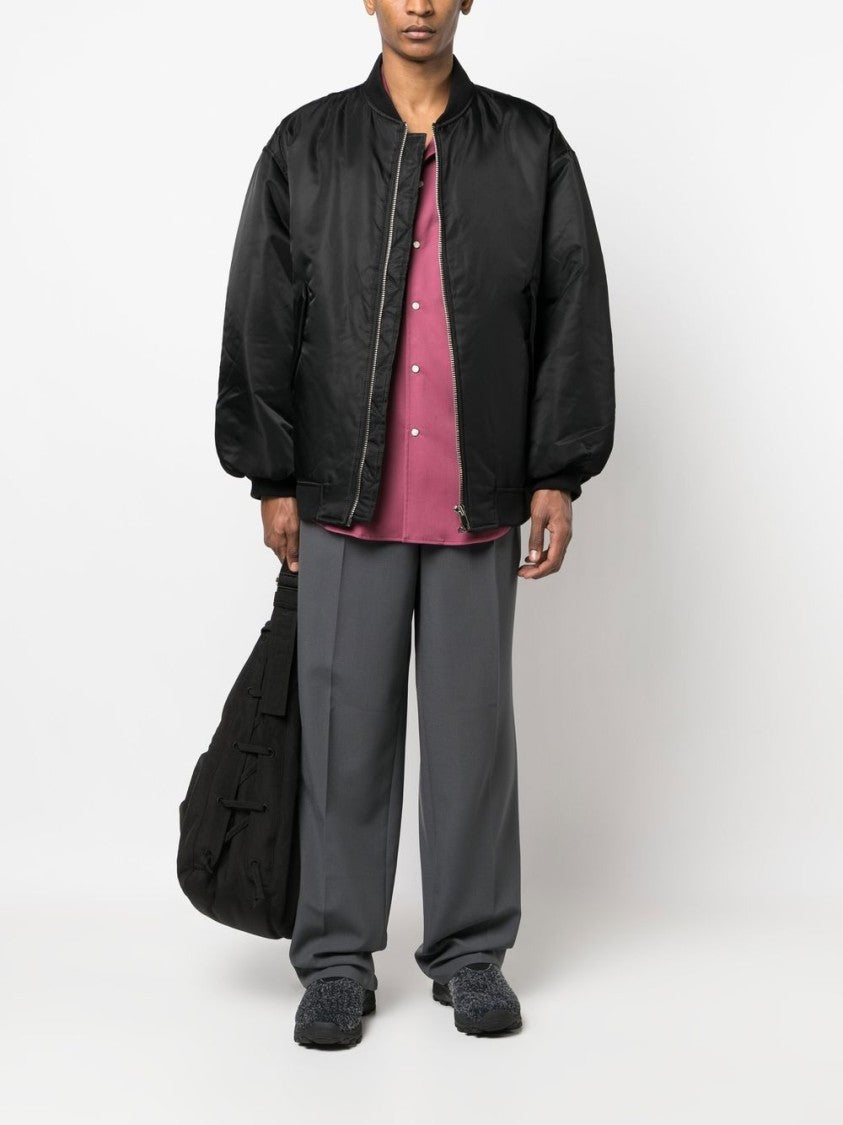 The Frankie Shop Boxy Oversized Jacket With Puffed Sleeves