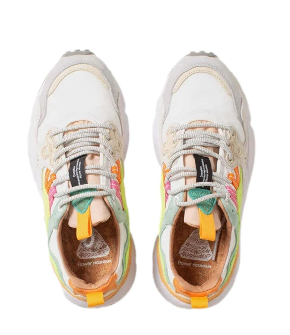 Flower Mountain Chunky Sole Sneakers With Vibrant Panel Accents
