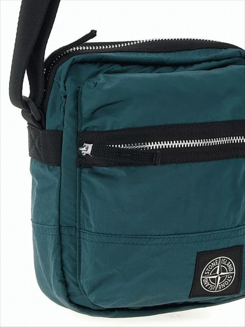 Stone Island Compact Crossbody Bag With Adjustable Strap
