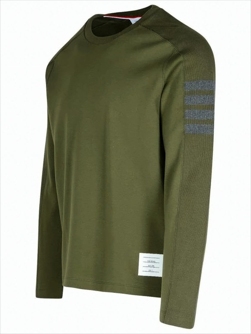 Thom Browne Long-Sleeve Olive Green T-Shirt