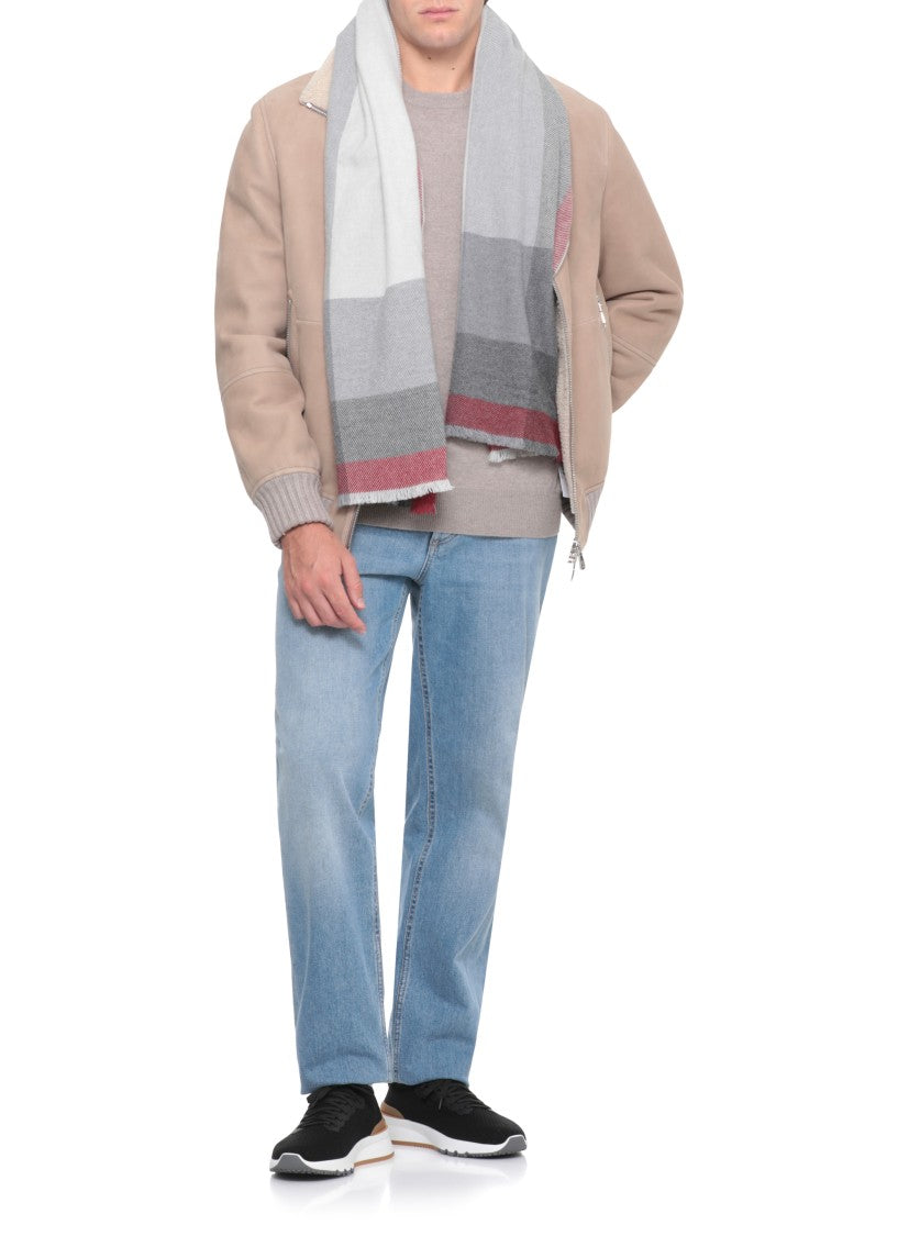 Brunello Cucinelli Wool And Cashmere Scarf