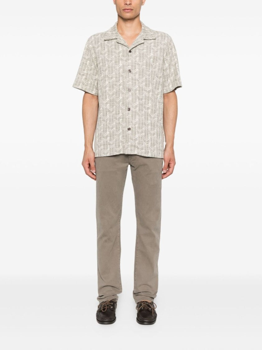 Jacob Cohen Straight-Leg Gray Pants With Classic Five-Pocket Design