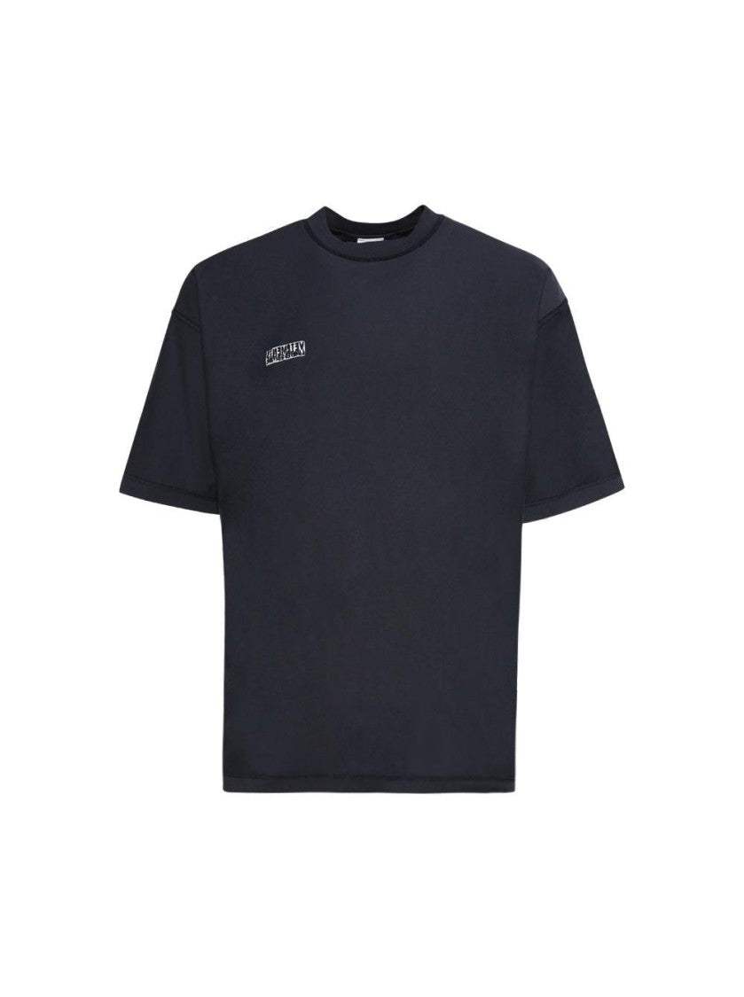 Vetements Inside Out Label Tee Navy