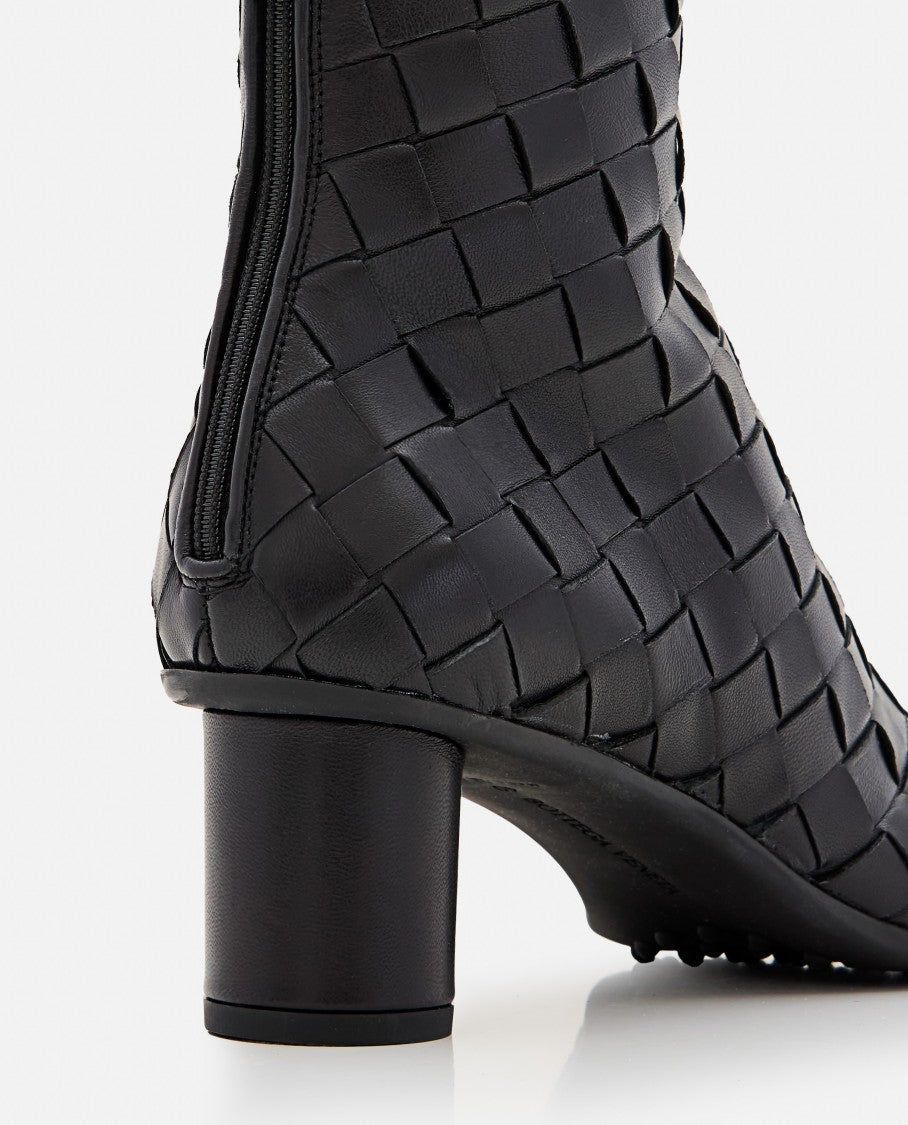 Bottega Veneta 55Mm Atomic Kitten Nappa Opaque Weave Ankle Boot