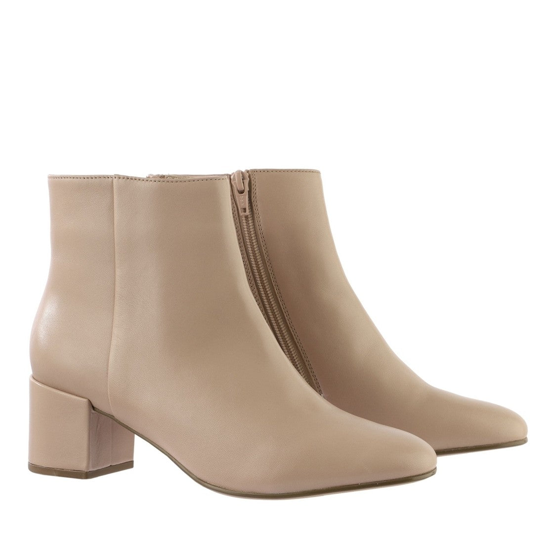 Högl Beige Daydream Leather Block Heel Boots