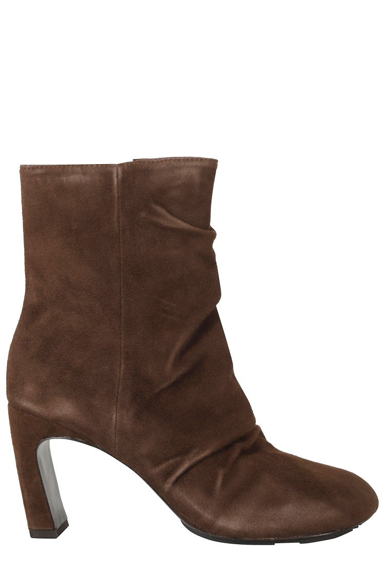 Ash Mink Cashmere Slouched Ankle Boots