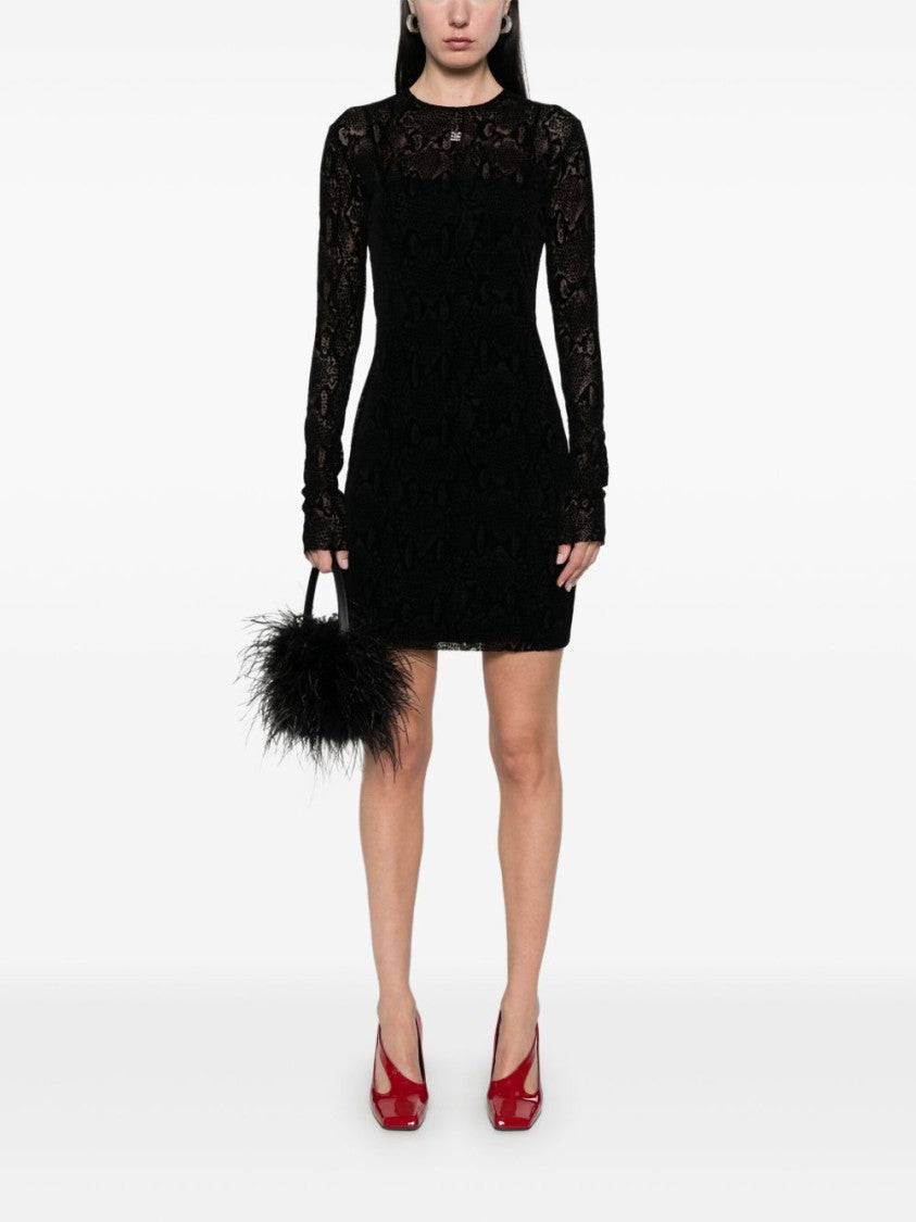Givenchy Black Crew Neck Detachable Slip Dress