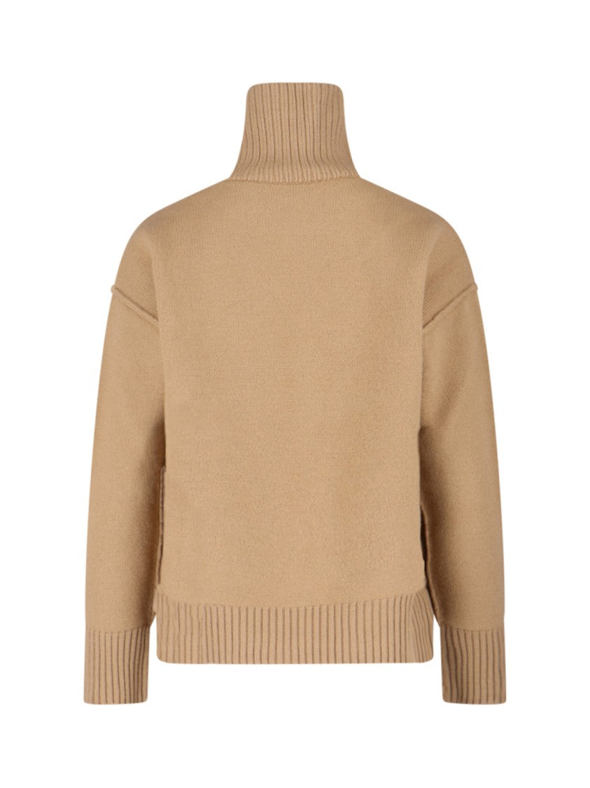 Ami Logo Sweater – Brown