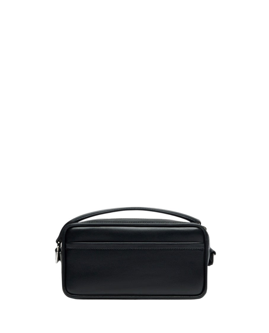 Jacquemus Rectangular Smooth Leather Pochette With Silver Hardware
