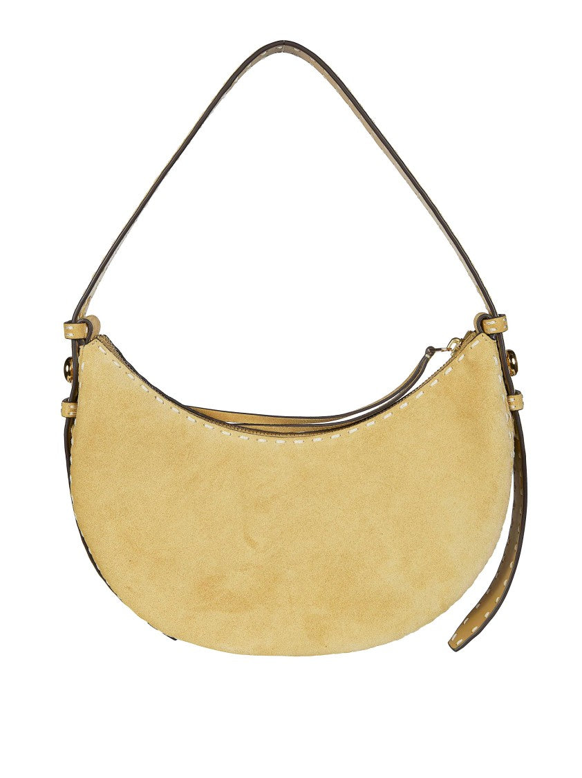 Tory Burch Romy Suede Pick Stitch Shoulder Bag