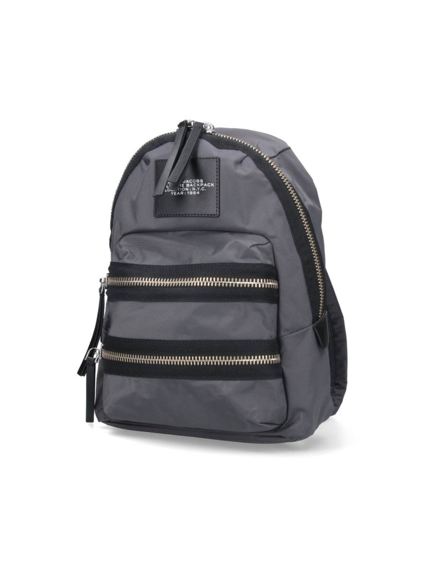 Marc Jacobs Medium Backpack "The Biker" – Gray