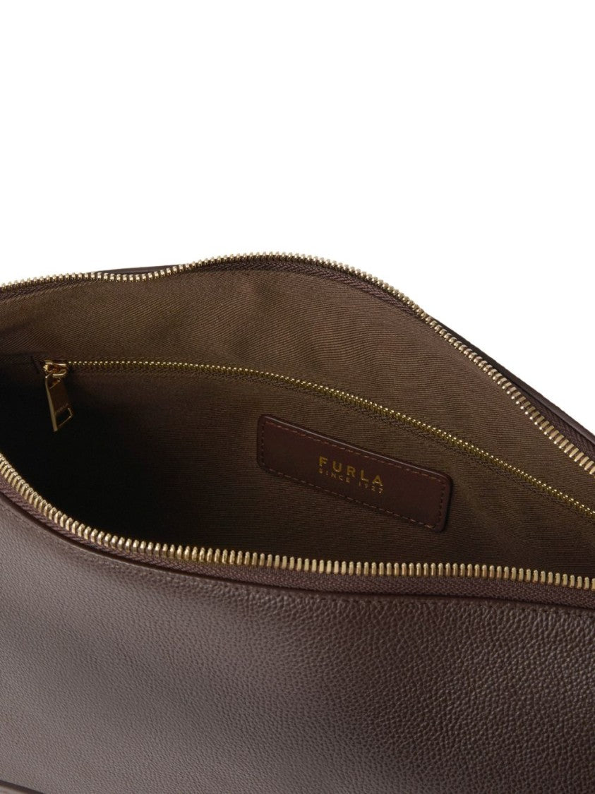 Furla Textured Leather Gold Hardware Bag
