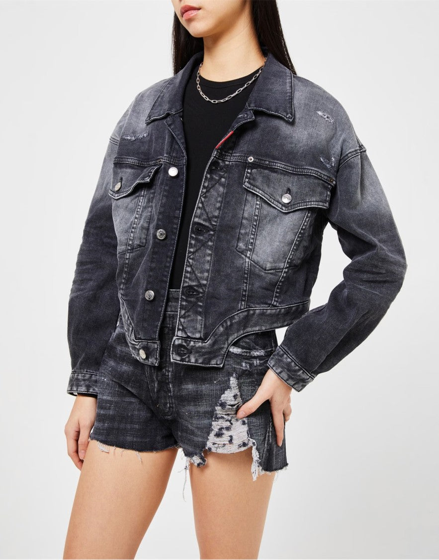 Dsquared2 Raw Cut Jean Denim Jacket