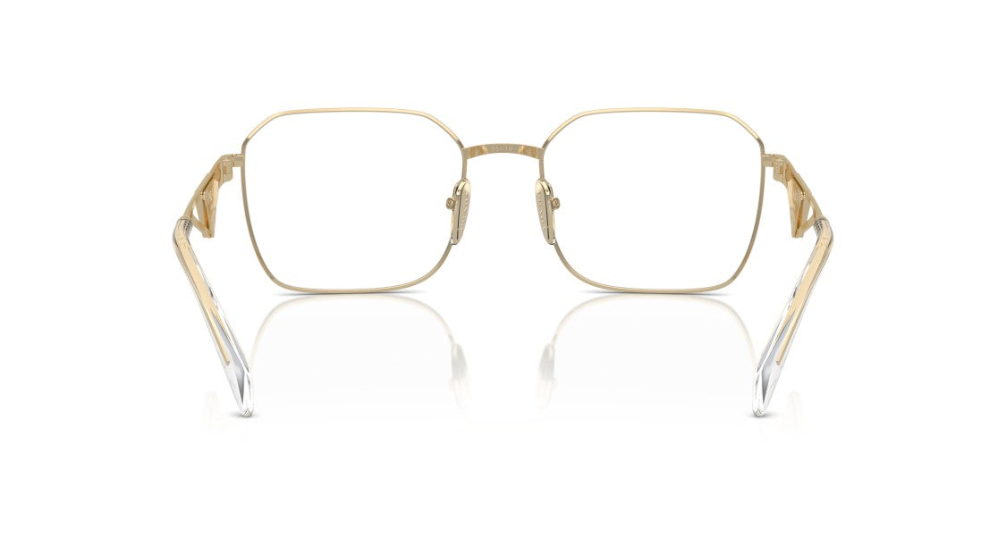 Prada 0Pr A51v Geometric Metal Frame Gold Sunglasses