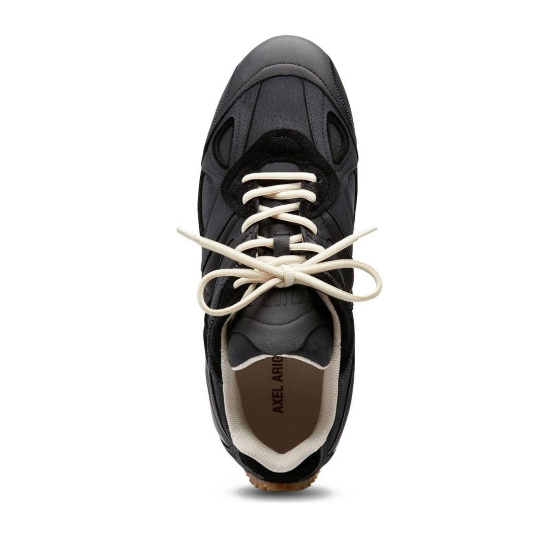 Axel Arigato Black Slow Runner Layered Panel Padded Collar Sneakers