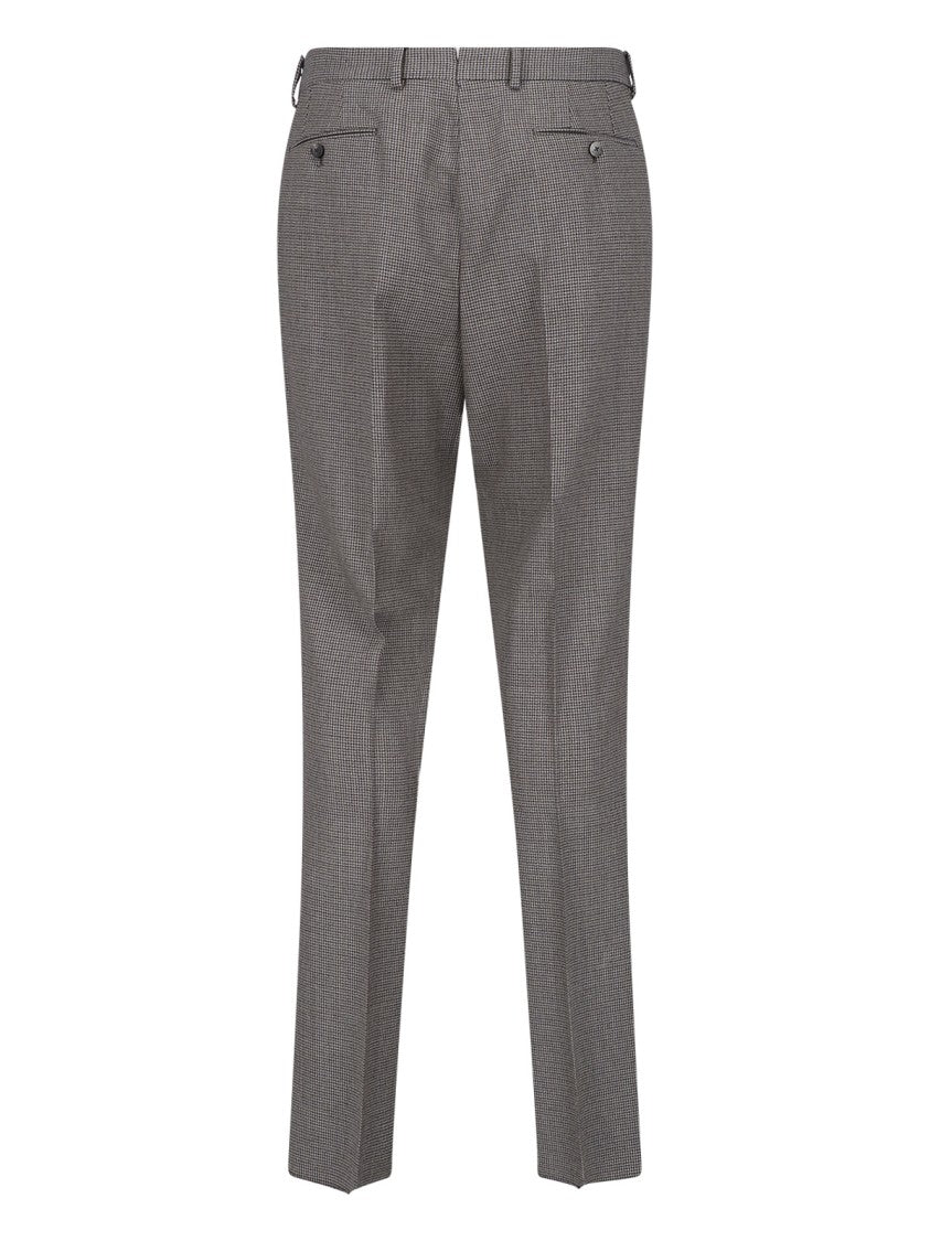 Caruso Multicolor Double-Breasted Peaked-Lapels Wool Suit
