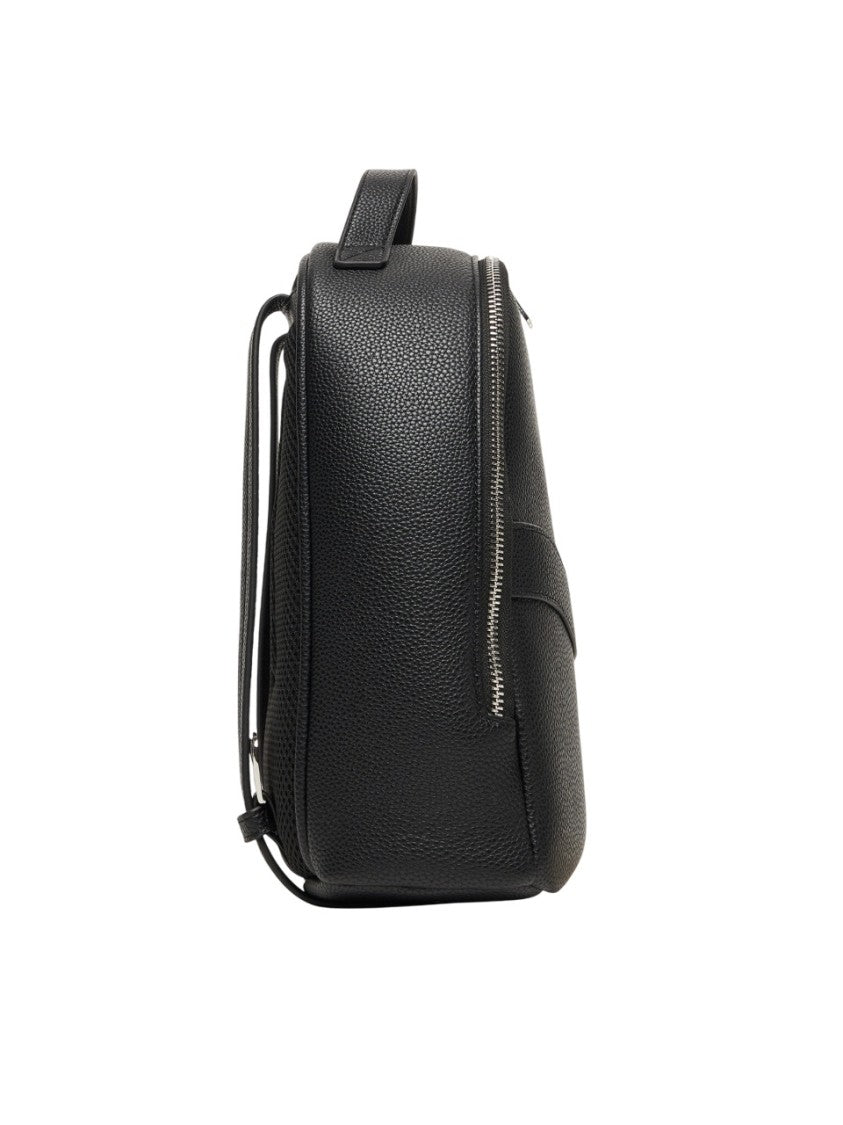 Armani Exchange Textured Black Polyester Backpack