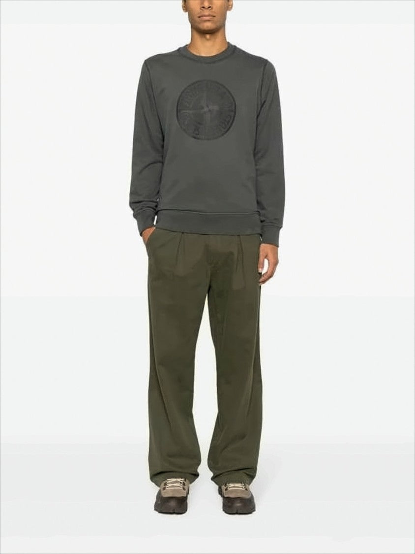 Stone Island Long-Sleeve Sweatshirt With Embossed Logo