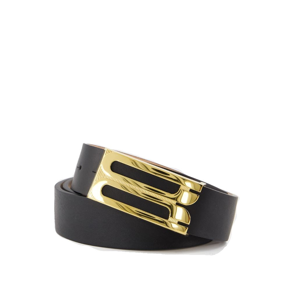 Victoria Beckham Jumbo Frame Belt - Leather - Black