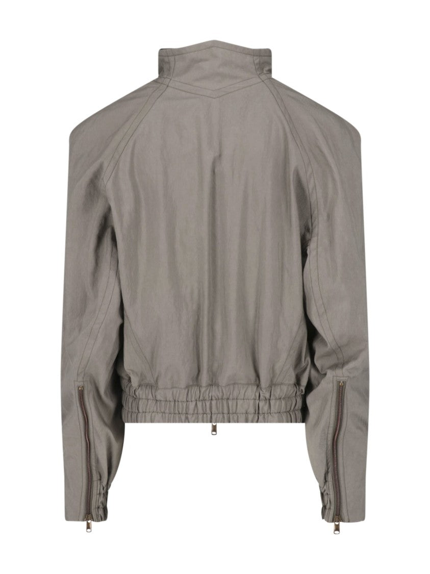 Vivienne Westwood Taupe Harrington Zip-Up Jacket