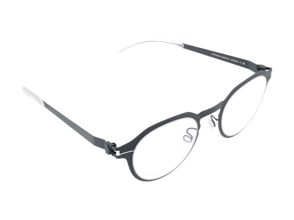 Mykita Indigo Clear Round Frame Acetate-Titanium Optical Glasses