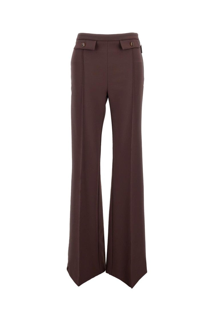Elisabetta Franchi High-Waisted Palazzo Trousers