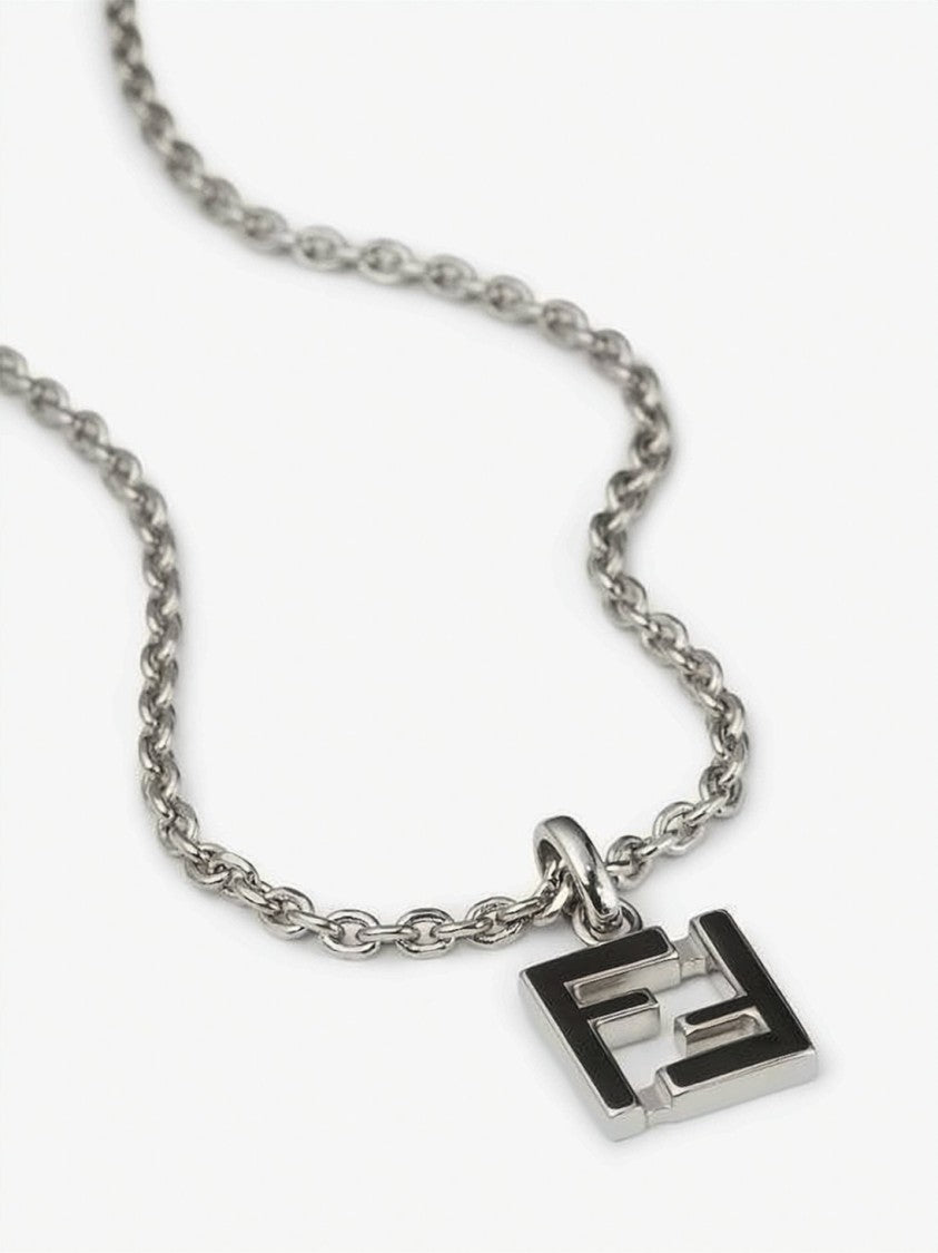 Fendi Geometric Pendant Necklace