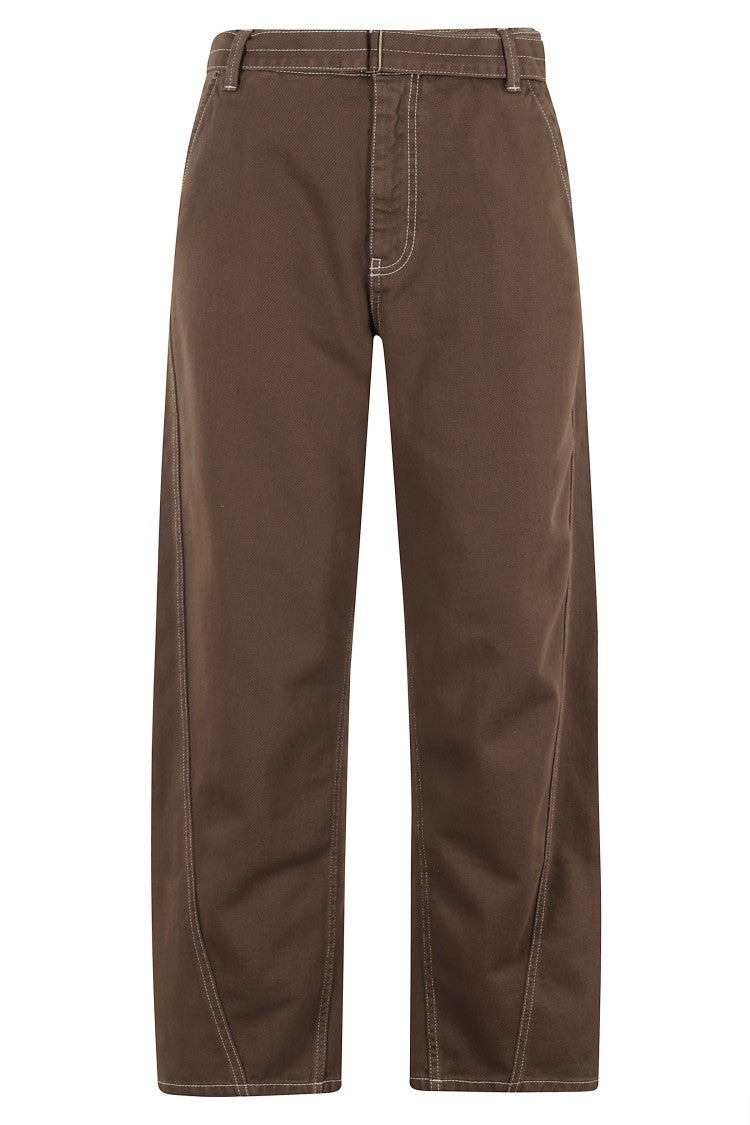 Semi Couture Straight Leg Pants With Contrast Stitching