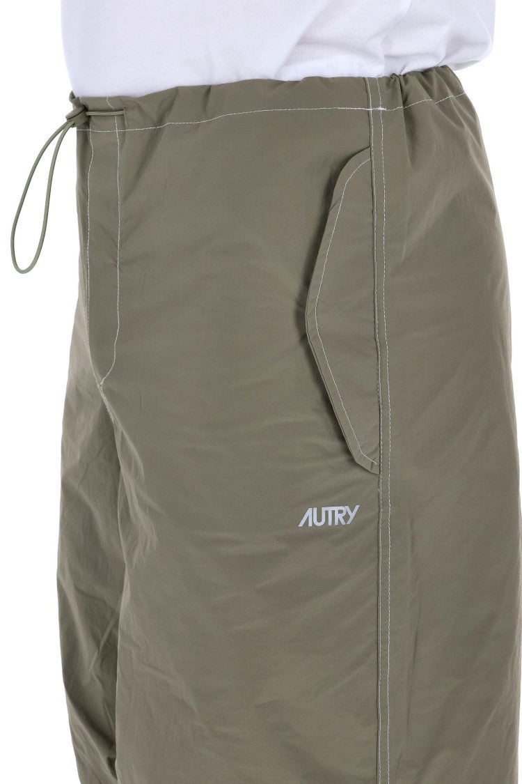 Autry Nylon Scrub Over Fit Trousers