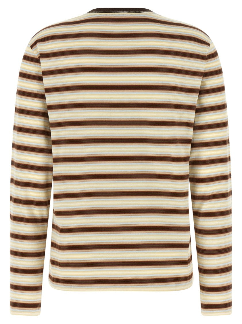 Auralee Gradient Stripes T-Shirt