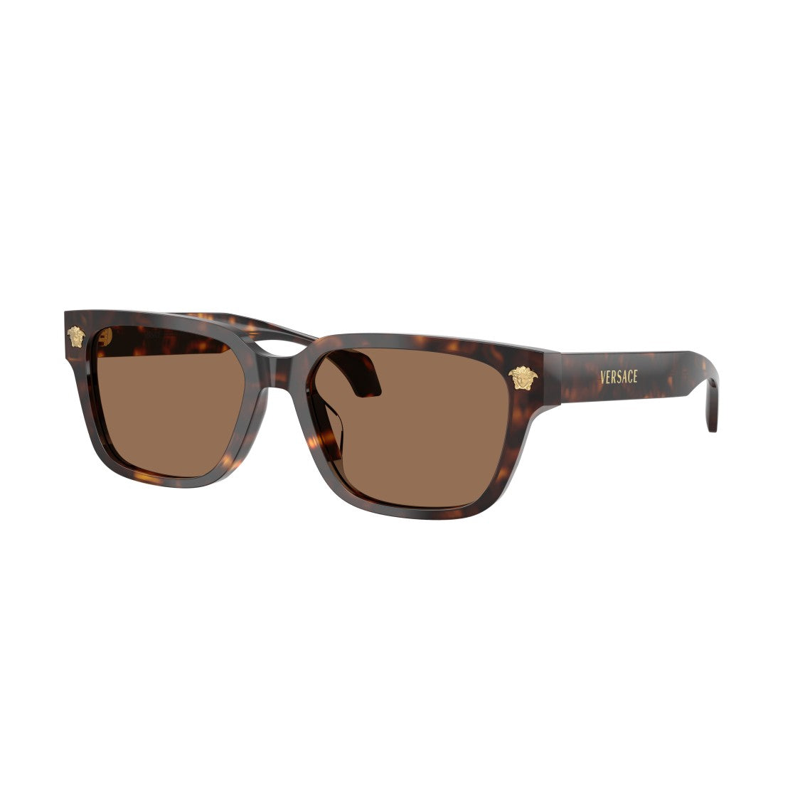 Versace 0Ve4513d Rectangular Tortoiseshell Acetate Sunglasses