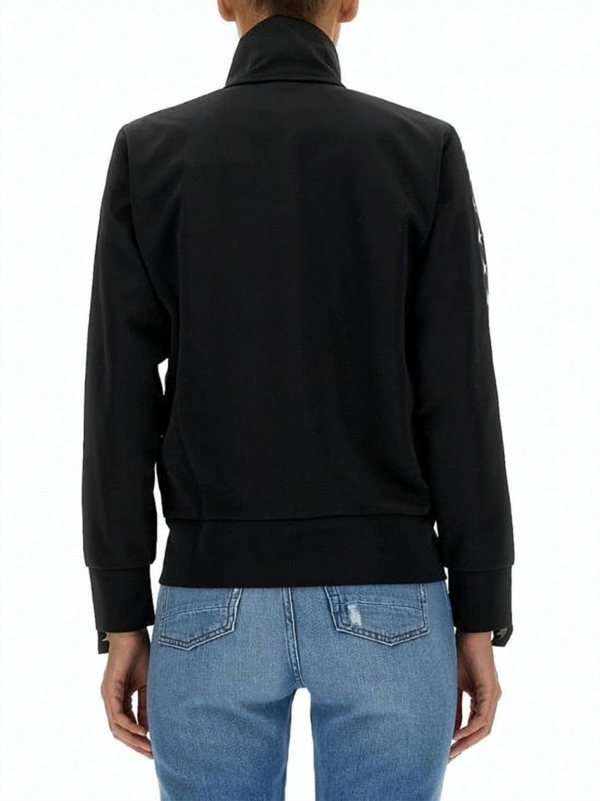 Golden Goose High-Collar Zip-Up Sweatshirt With Star Motifs