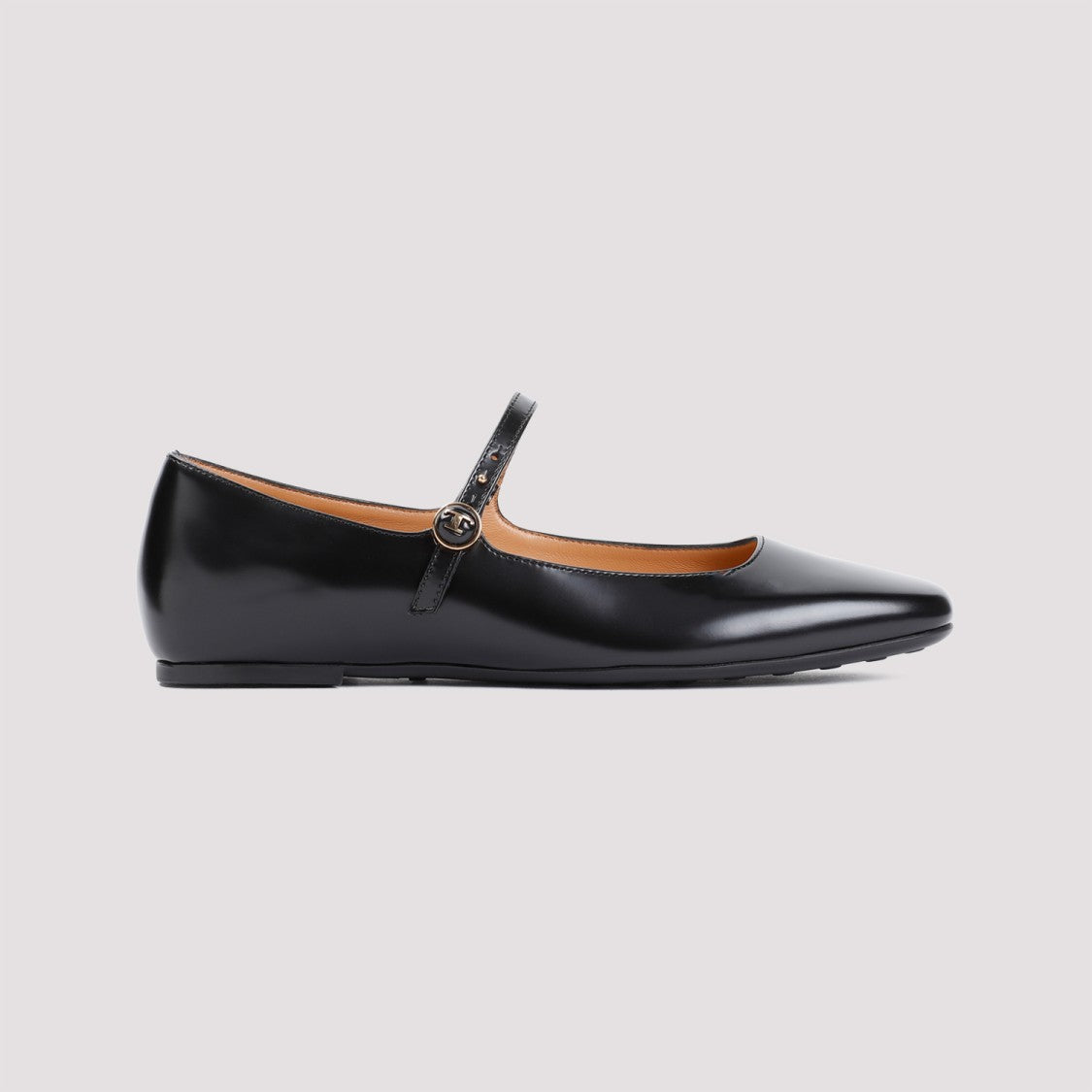 Tod's Black Calf Leather Ballerinas