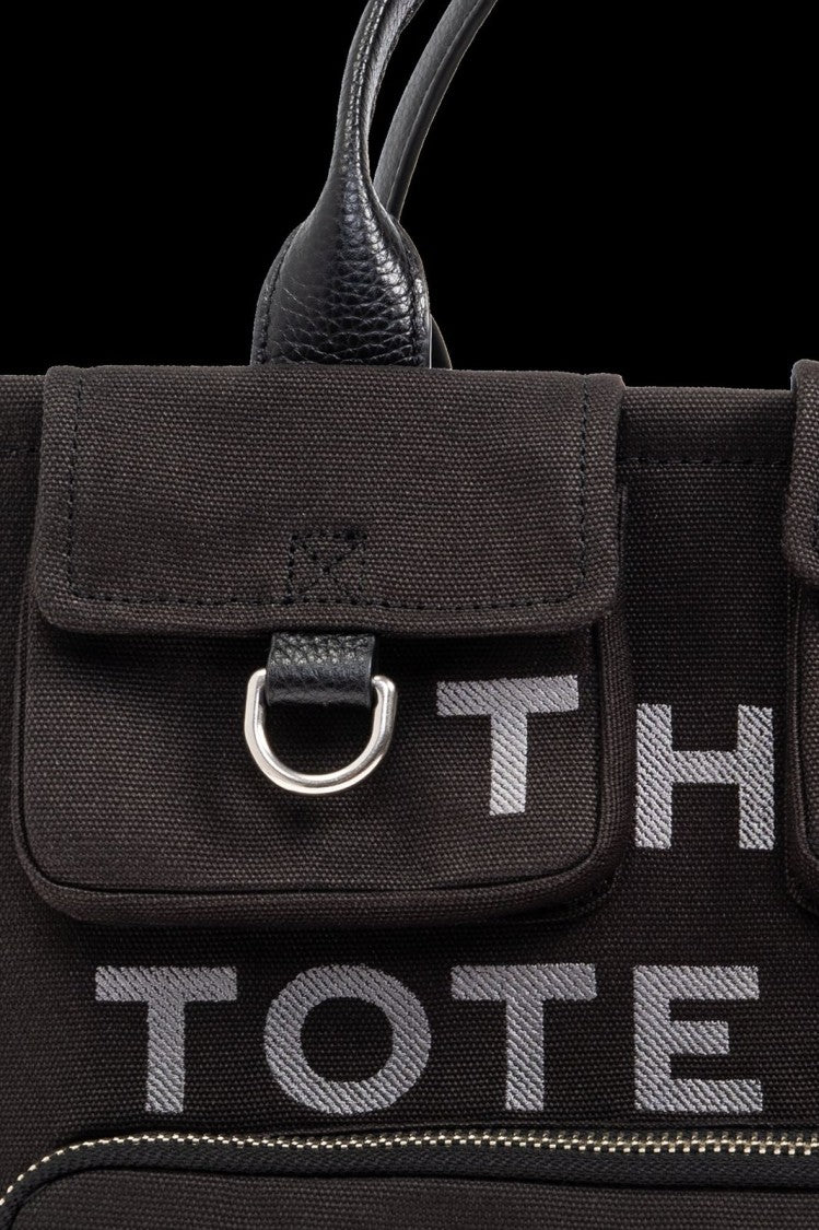 Marc Jacobs Medium Black Cotton Tote Bag