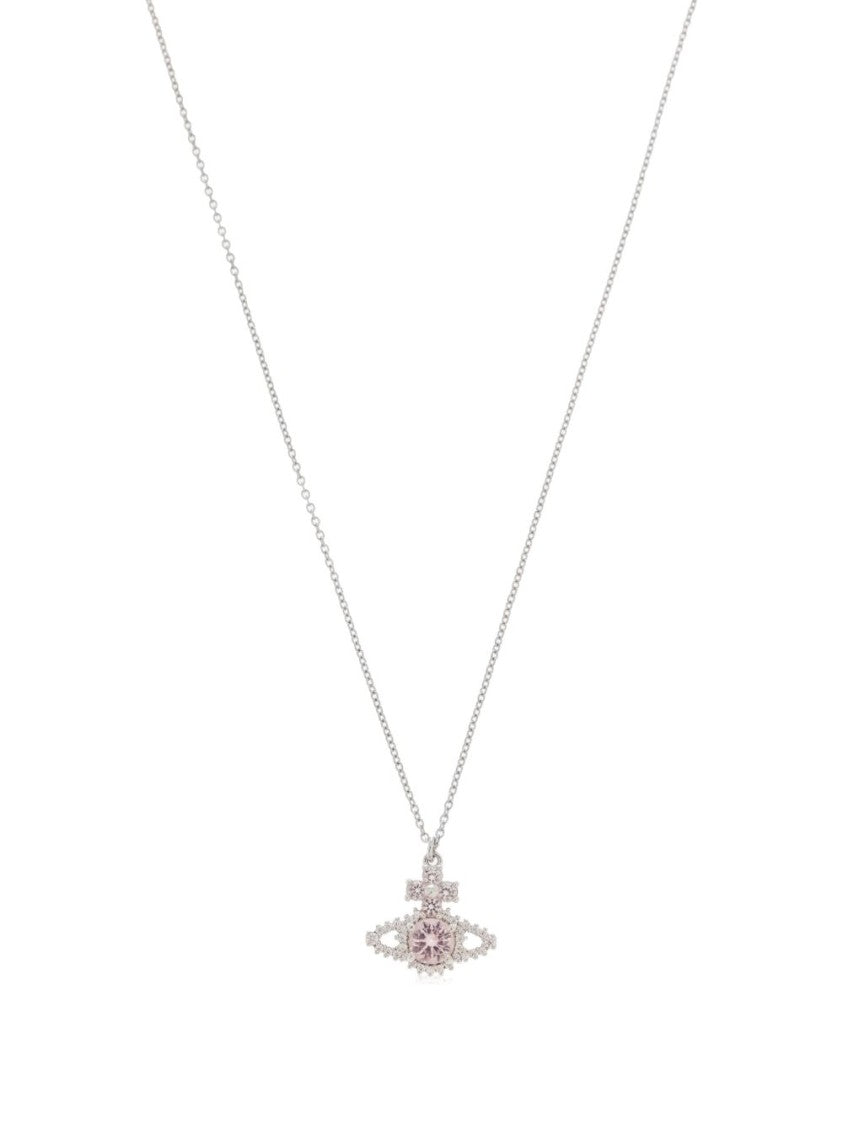 Vivienne Westwood Intricate Orb Pendant Necklace In Silk And Nylon