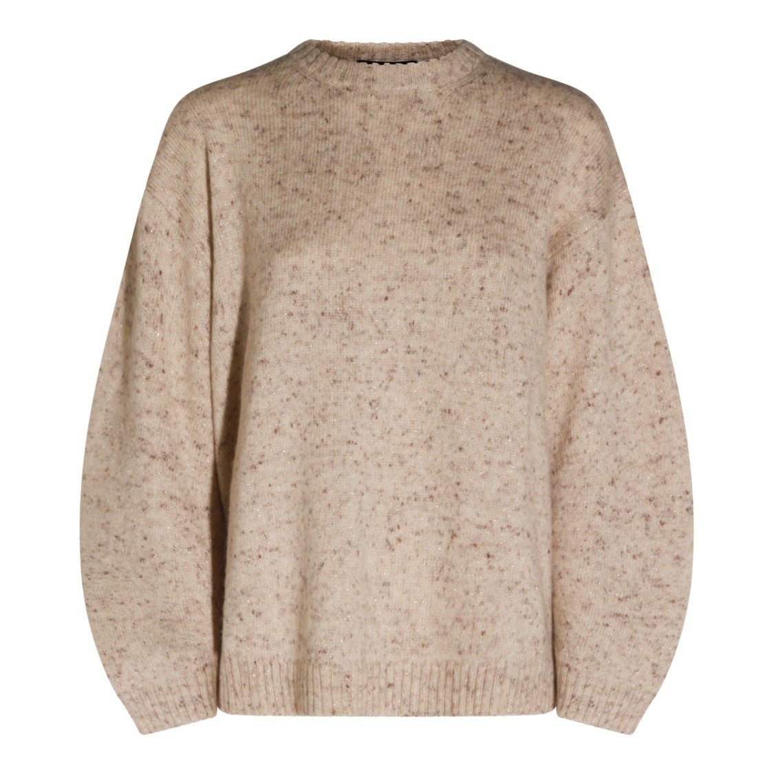Fabiana Filippi Oversized Casha Wool Blend Sweater With Speckled Knit Texture